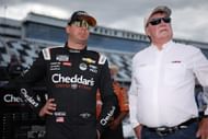 Kyle Busch (8) and RCR team owner Richard Childress before the NASCAR Cup Series Coke Zero Sugar 400. Source: Getty